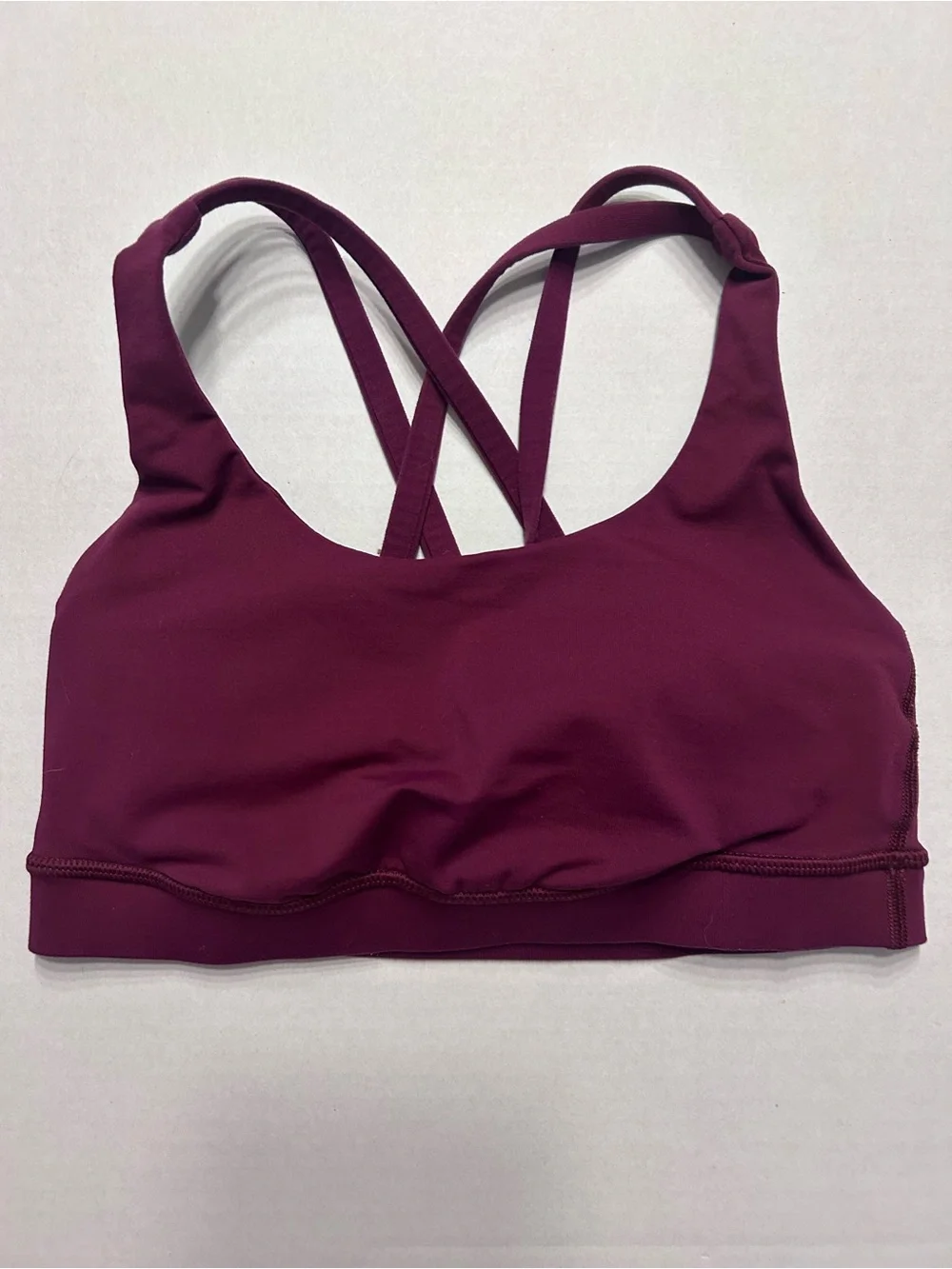 Lululemon Energy Sports Bra Burgundy Size 4